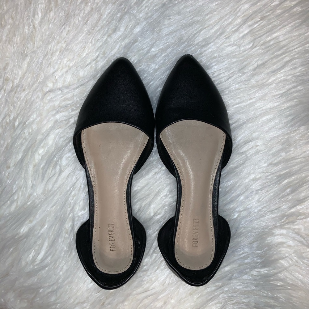 Black Dorsay Flats F21
